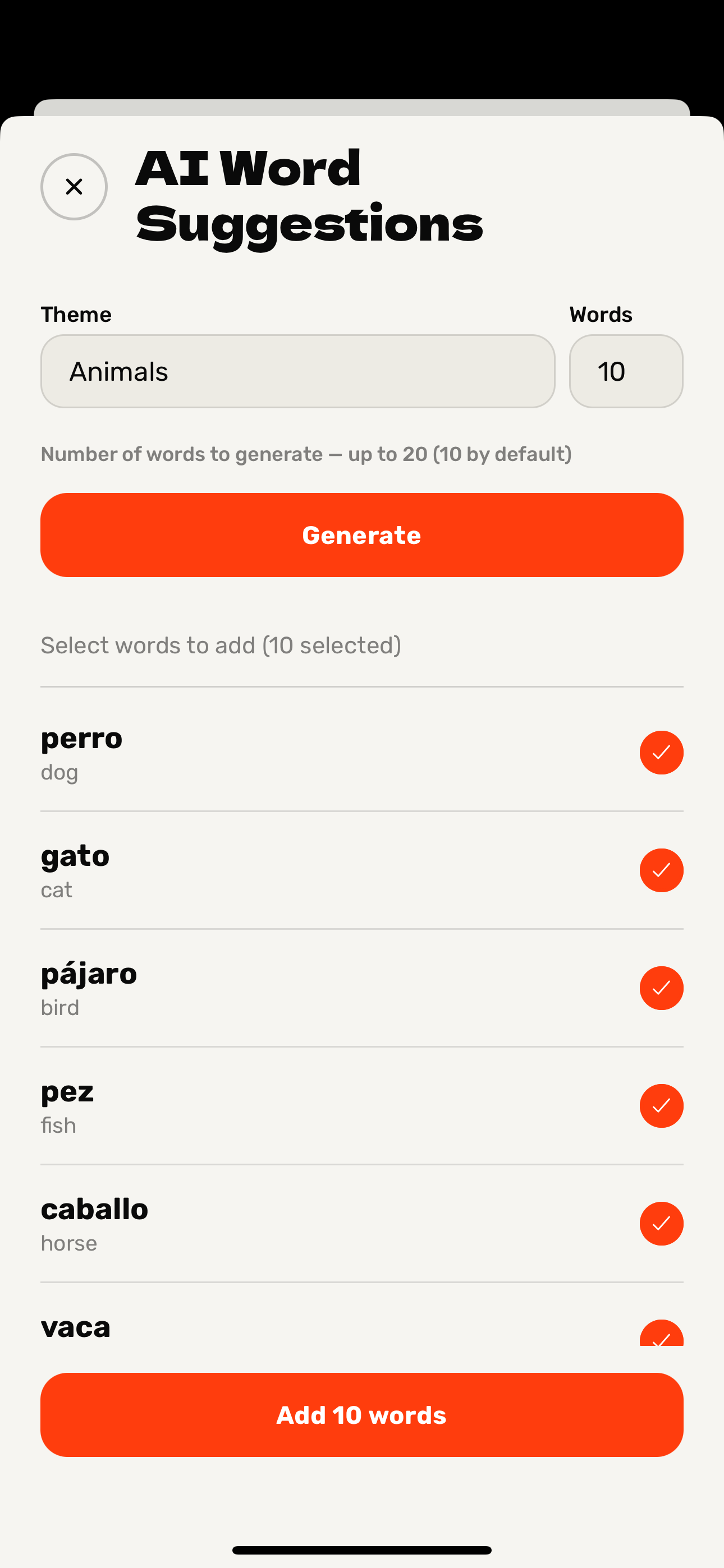 AI Generated Words