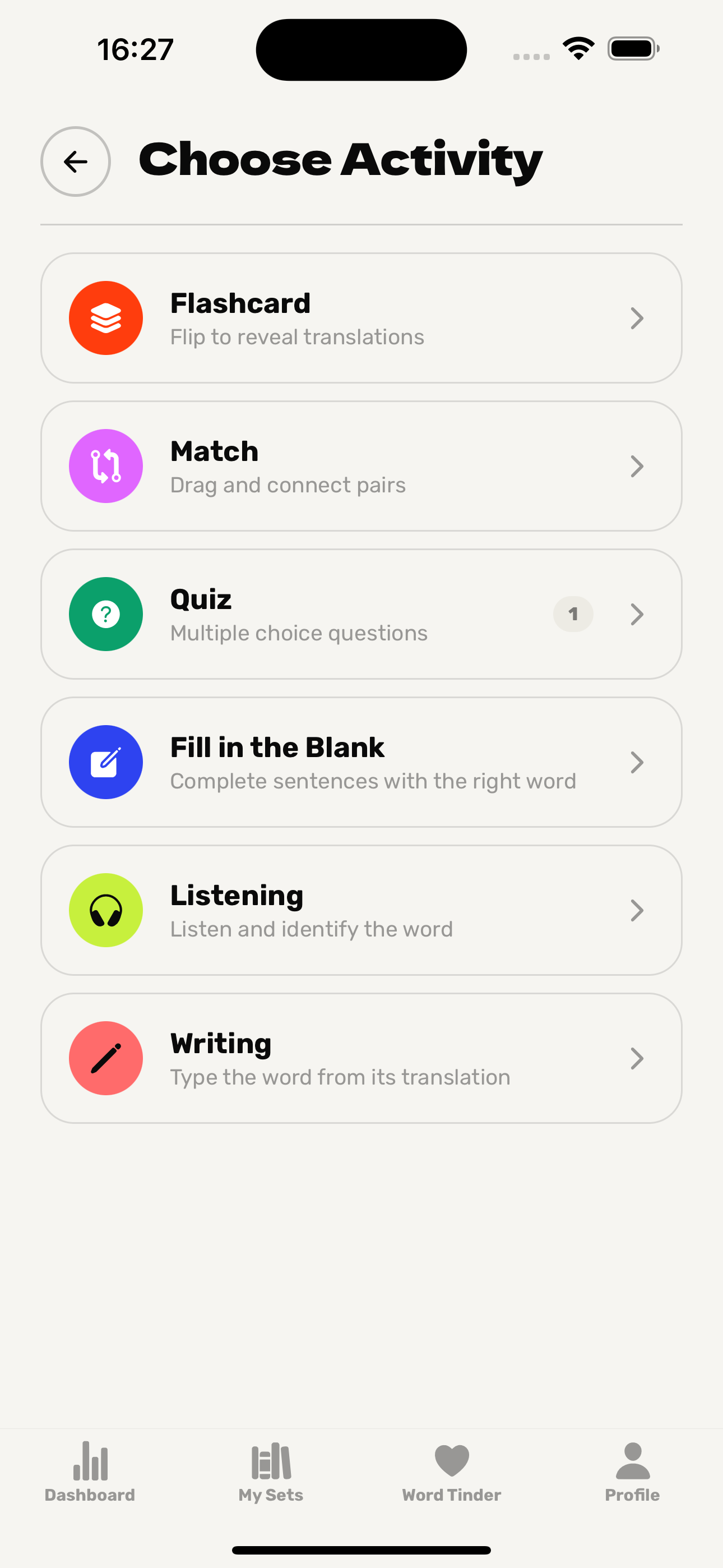 Learning Modes
